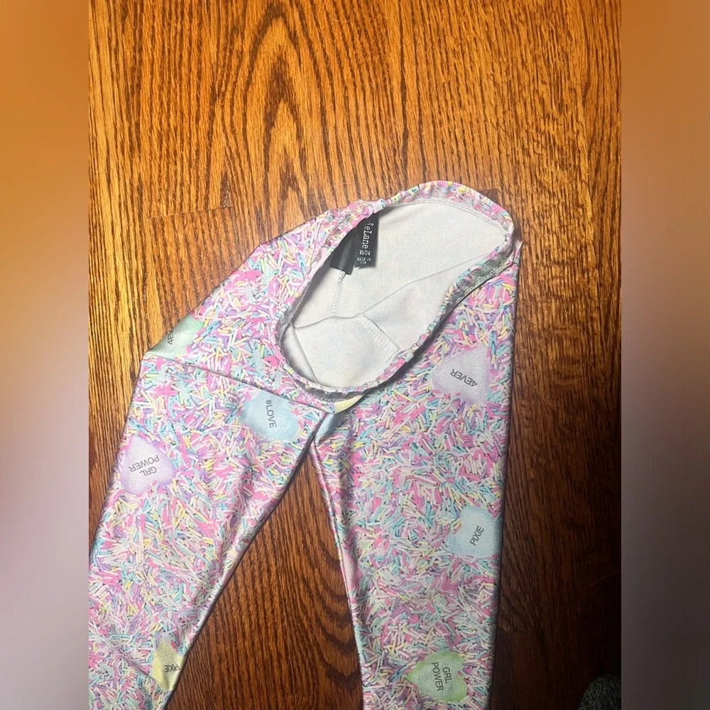 PixieLane Leggings Sprinkles Candy Hearts 18-24 Months Like New $29 retail